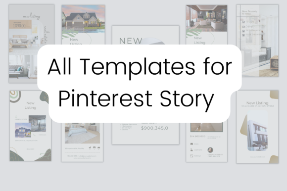 50 Pinterest Story Templates for Realtor: Premium Graphics for Publishing