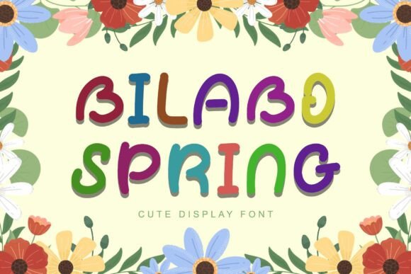 Bilabo Spring Display Font for Crafting and Design