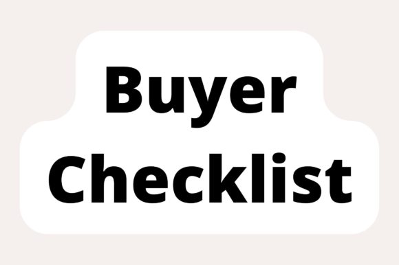 Buyer Checklist for Real Estate Agents Graphics and Print Templates