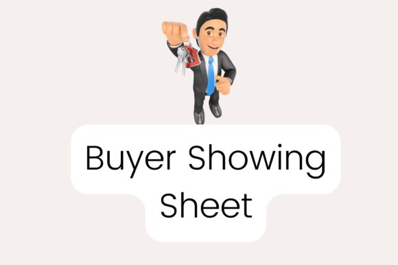 Buyer Showing Sheet for Real Estate Graphics & Graphic Templates Review