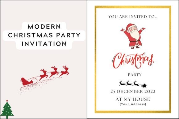 Christmas Party Invitation Card