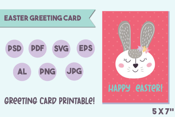 Easter Greeting Card. Easter Bunny Review