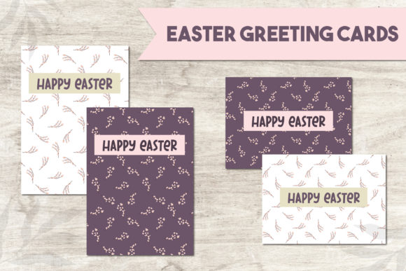 Easter Greeting Card Template – Graphics for Print Templates