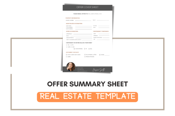 Editable Offer Summary Sheet Template: Graphics for Modern Publishing
