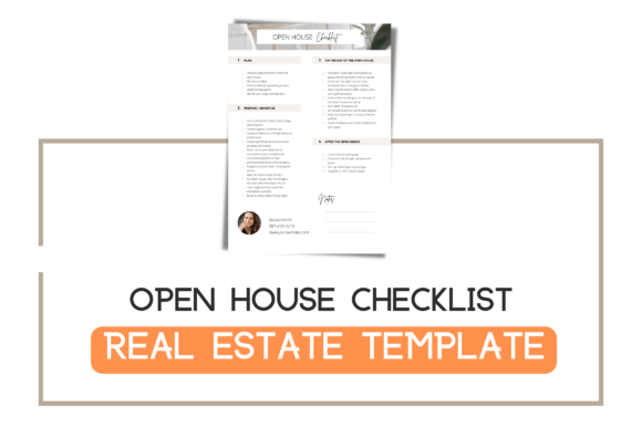 Editable Open House Checklist Template: Graphics for Modern Branding