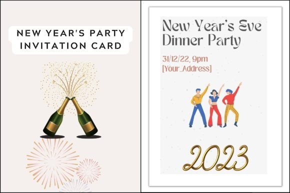 Editable Party Invite Card: Graphics for Graphic Templates