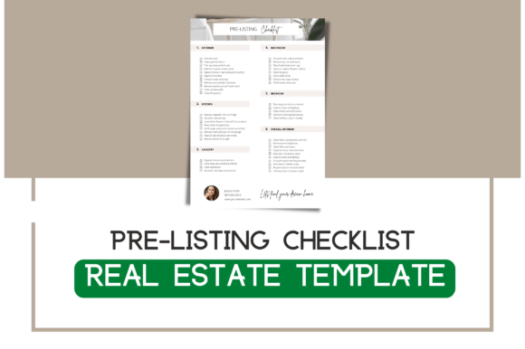 Editable Pre Listing Checklist Templates: Premium Graphics for Branding