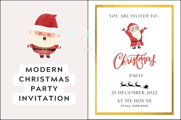 Free Modern Christmas Party Invitation: A Designer's Review of Graphics and Freebies