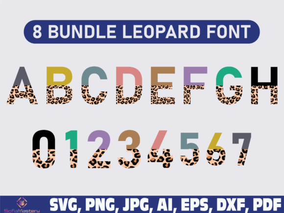 Half Leopard Font for Crafts and Graphics
