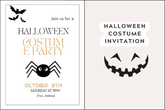 Halloween Costume Party Invitation Card: Essential Graphics for Brand Templates