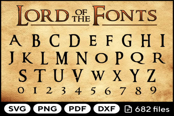Lord Font Svg Png Pdf Dxf Alphabet: A Graphics & Crafts Review