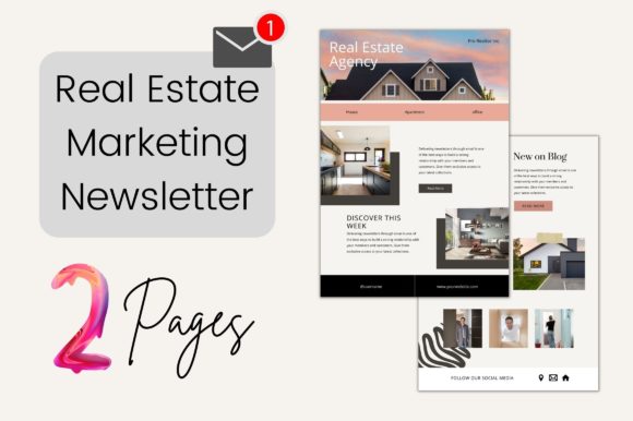 Modern Real Estate Email Newsletter: A Graphics and Print Templates Review