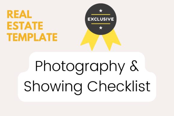 Photography Showing Checklist Template Graphics for Branding