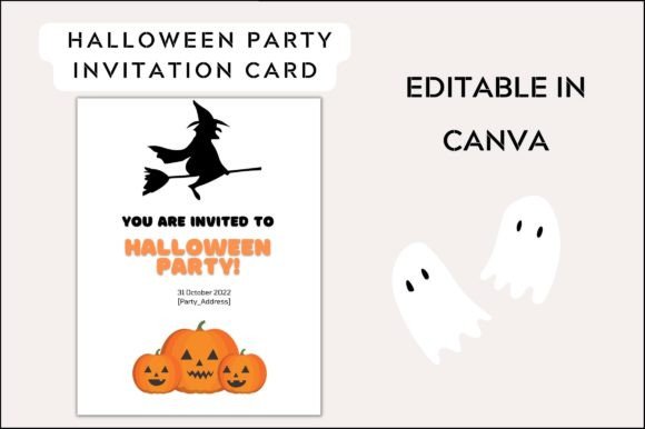 Premium Spooky Party Invitation Card Graphics for Graphic Templates