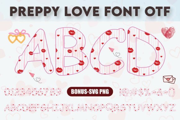 💖 Preppy Love Fonts for Local Business Branding