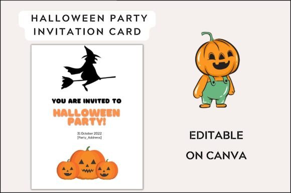 Spooky Party Invite Card Graphics Freebies Review