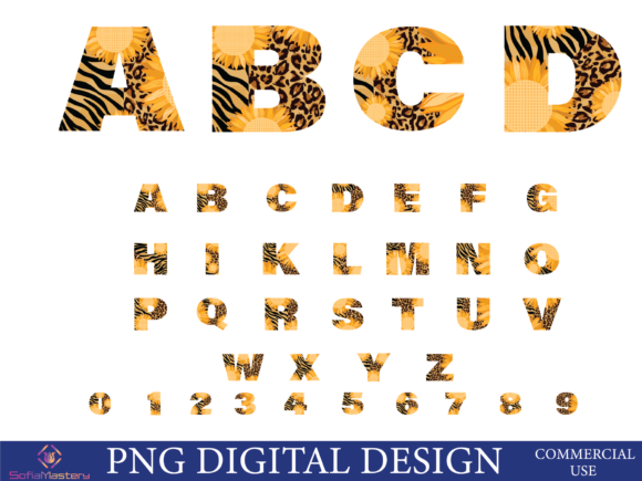 Sunflower Leopard Font for Crafts and Graphics