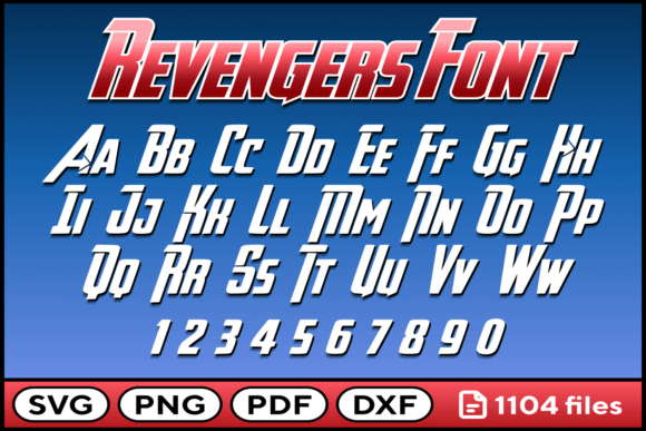 Superheroes Font Svg Png Pdf Dxf: Graphics and Crafts for Bold Content